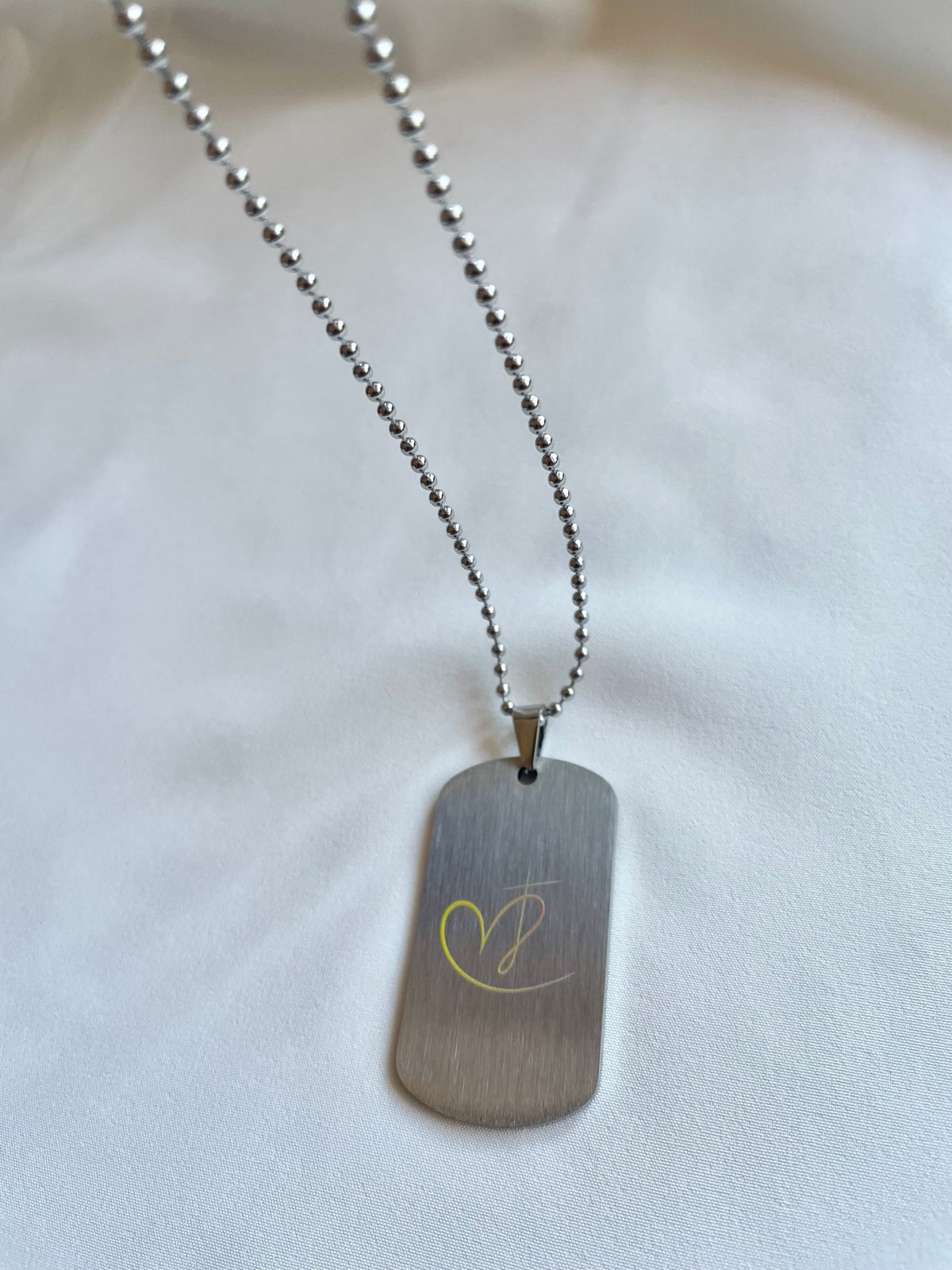 Luv Cross Women’s Faith & Love Dog Tag Necklace